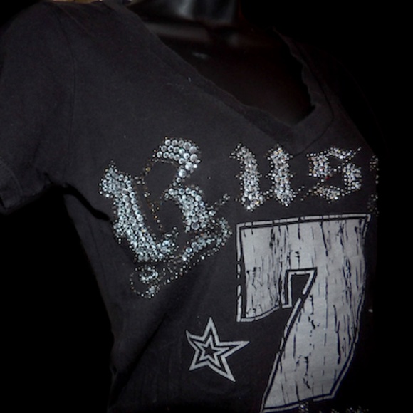 RUSH COUTURE BLACK WITH BLING TEE SHIRT FOR WOMEN - JERSEY SHORE ORIGINAL - Picture 8 of 11